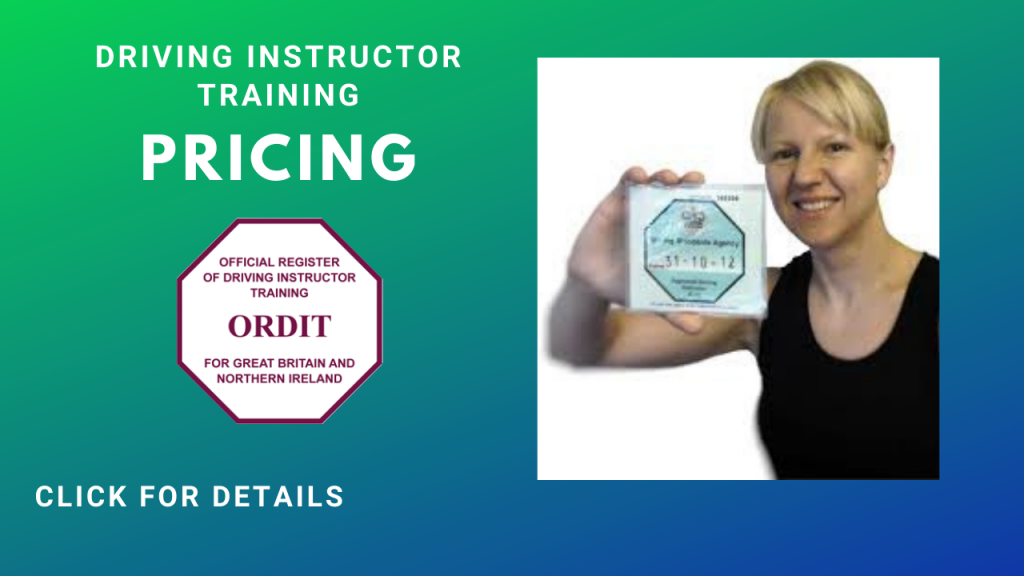 Driving Instructor training price